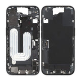 Midtre ramme med smådeler til iPhone 16 - Svart OEM