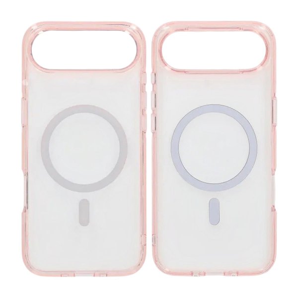 iPhone Air Deksel TPU MagSafe Rosa Transparent