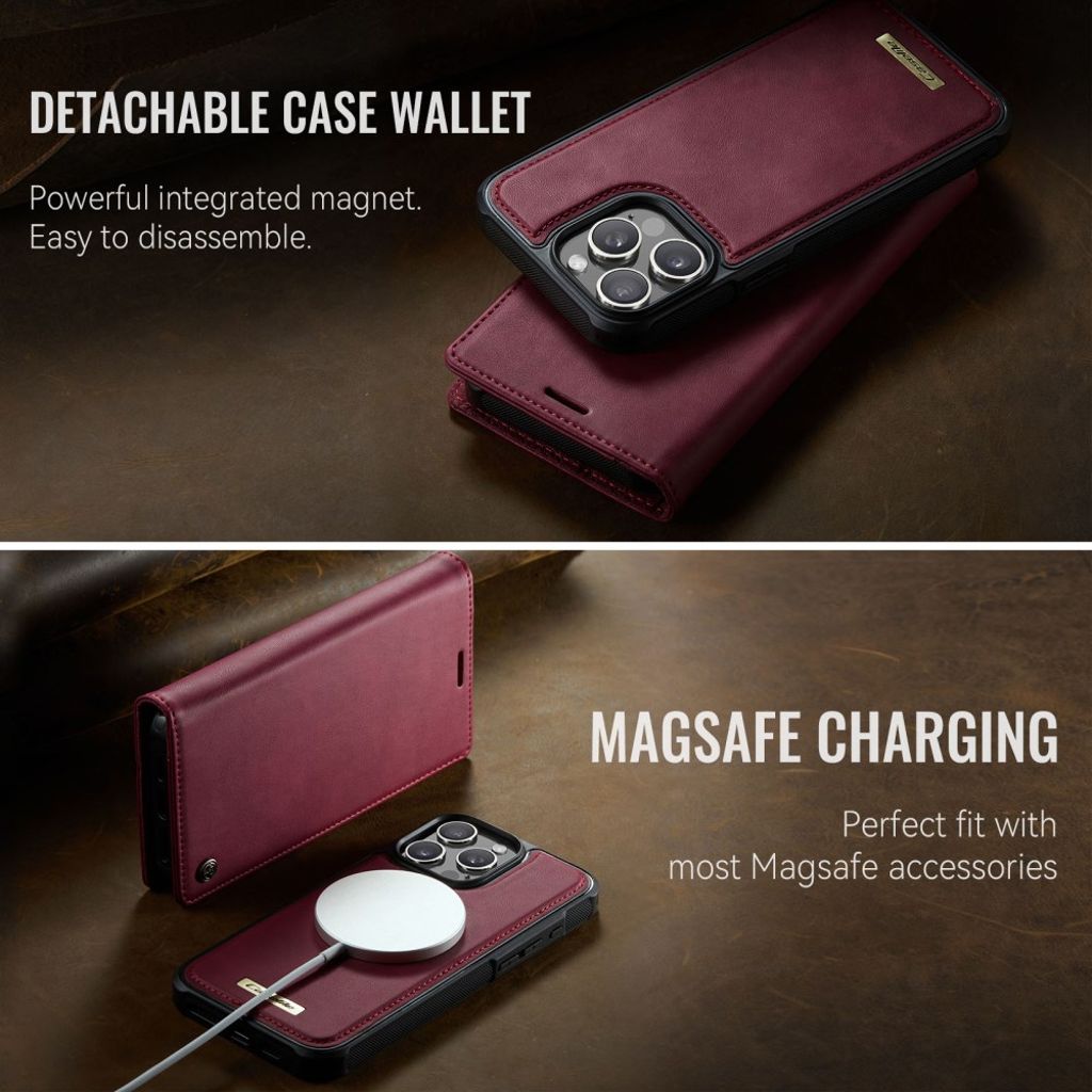 CaseMe iPhone 13 Pro Etui C49 Series Rød