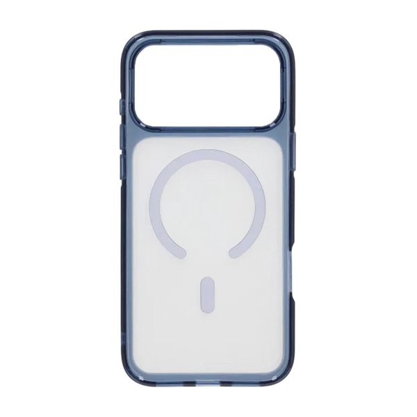 iPhone 17 Pro Deksel Transparent MagSafe Blå