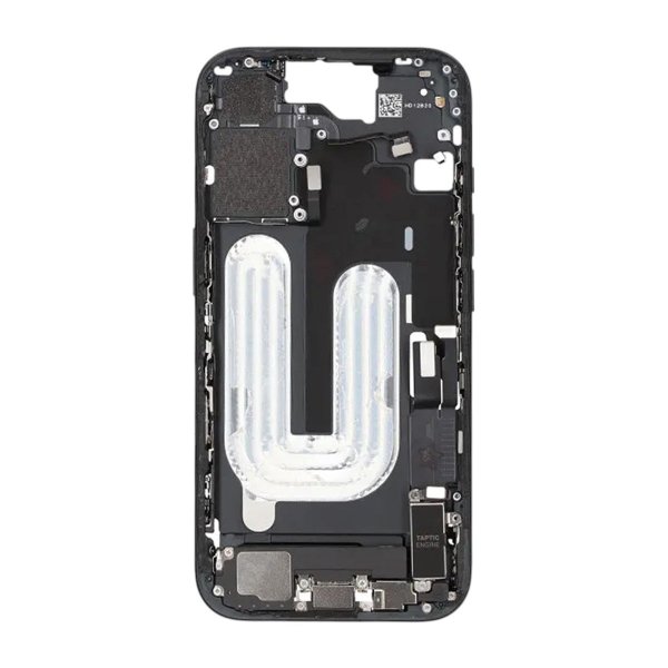 Midtre ramme med smådeler til iPhone 16 - Svart OEM