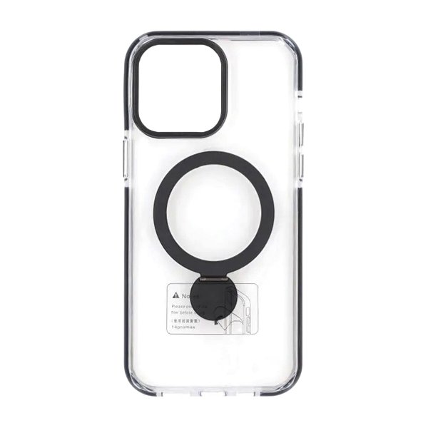 iPhone 14 Pro Max Deksel Ring Stand MagSafe Svart