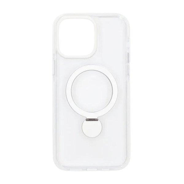 iPhone 15 Pro Deksel Ring Stand MagSafe Transparent