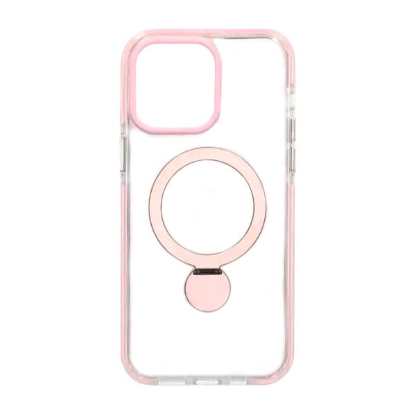 iPhone 15 Pro Max Deksel Ring Stand MagSafe Rosa