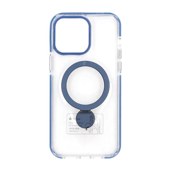 iPhone 15 Pro Deksel Ring Stand MagSafe Blå