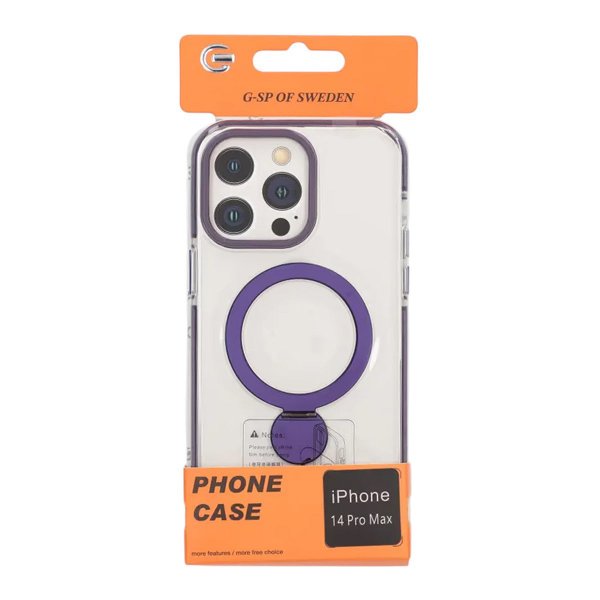 iPhone 14 Pro Max Deksel Ring Stand MagSafe Lilla