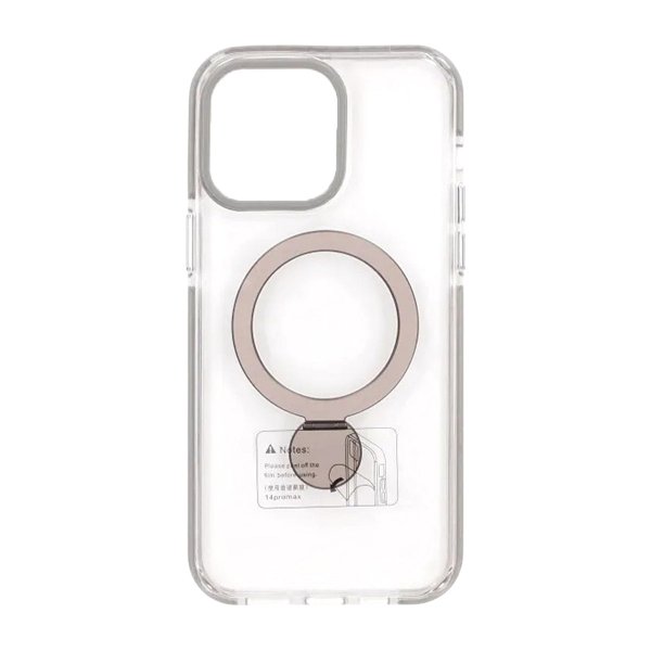 iPhone 15 Pro Max Deksel Ring Stand MagSafe Transparent