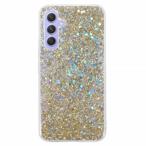 Nordic Covers Samsung Galaxy A55 Deksel Sparkle Series Citrine Gold