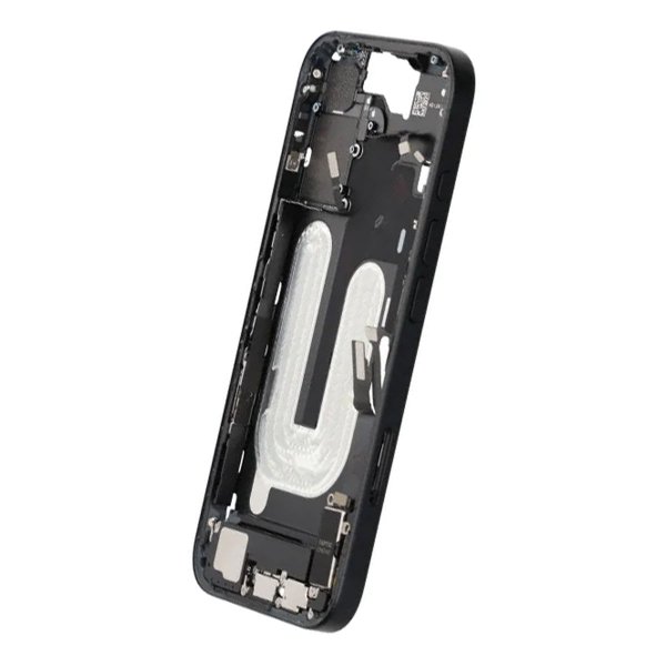 Midtre ramme med smådeler til iPhone 16 - Svart OEM
