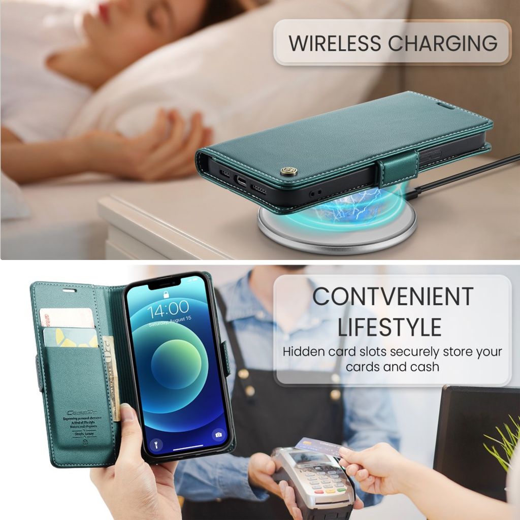 CaseMe iPhone 12 Mini Etui 023 Series Grønn