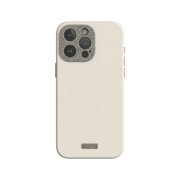 Moshi iPhone 15 Pro Max Deksel Napa MagSafe Eggnog White
