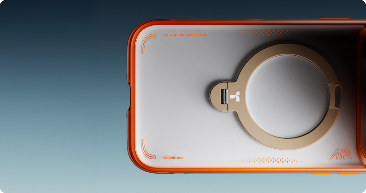 Torras iPhone 17 Pro Max Deksel Ostand Q3 Air Energy Oransje