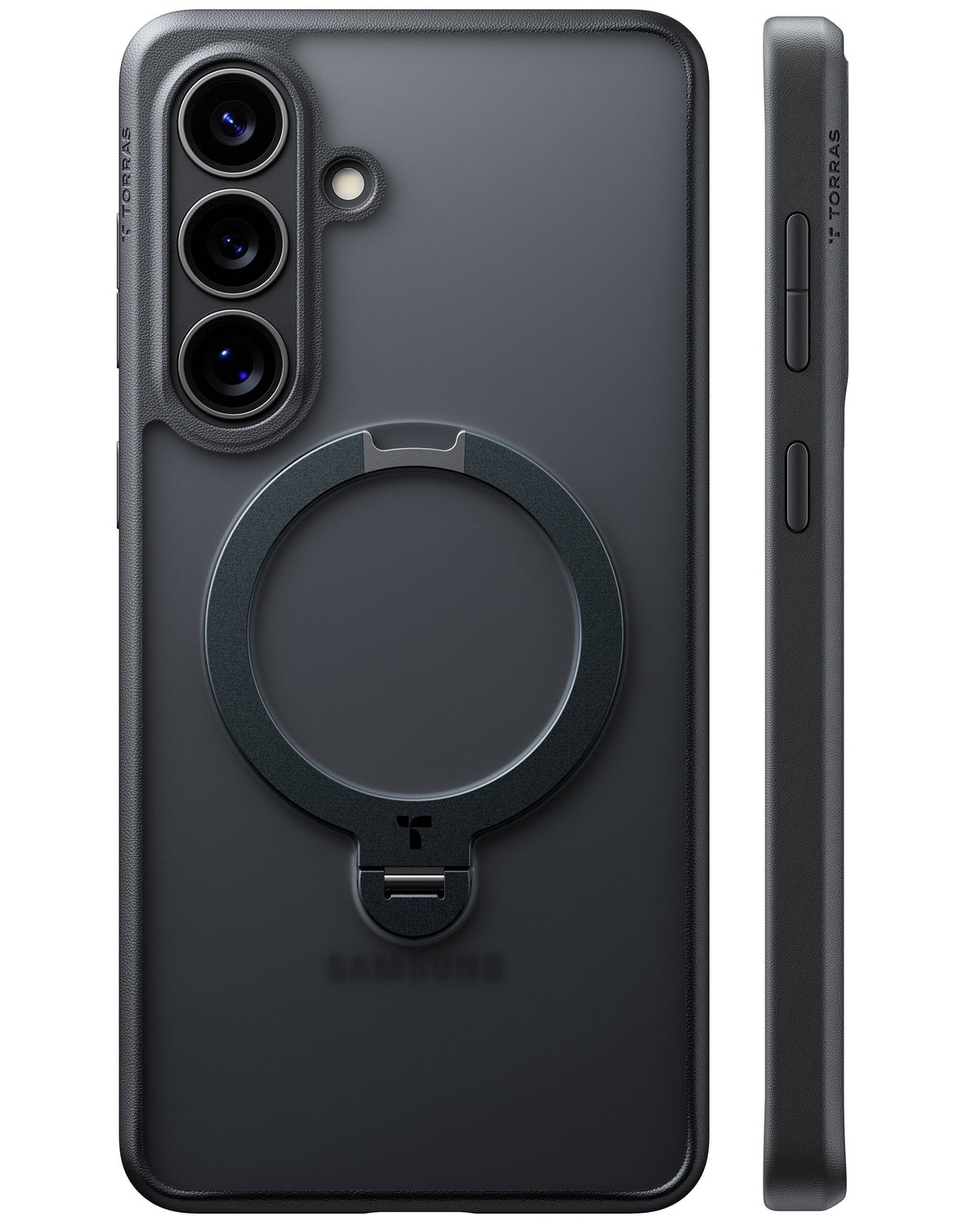 Torras Samsung Galaxy S26 Plus Deksel Ostand Q3 Spin Obsidian Black