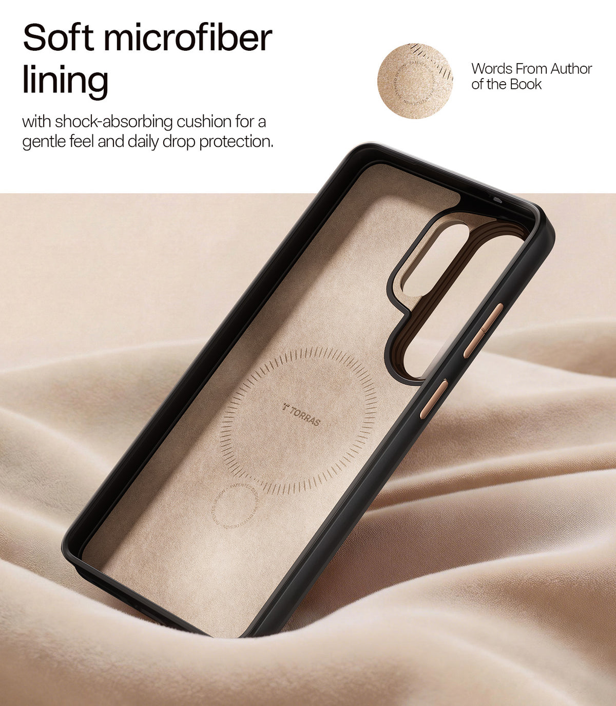 Torras Samsung Galaxy S26 Ultra Deksel Ostand Q3 Vegskin Obsidian Black