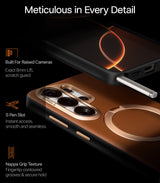Torras Samsung Galaxy S26 Ultra Deksel Ostand Q3 Vegskin Amber Brown