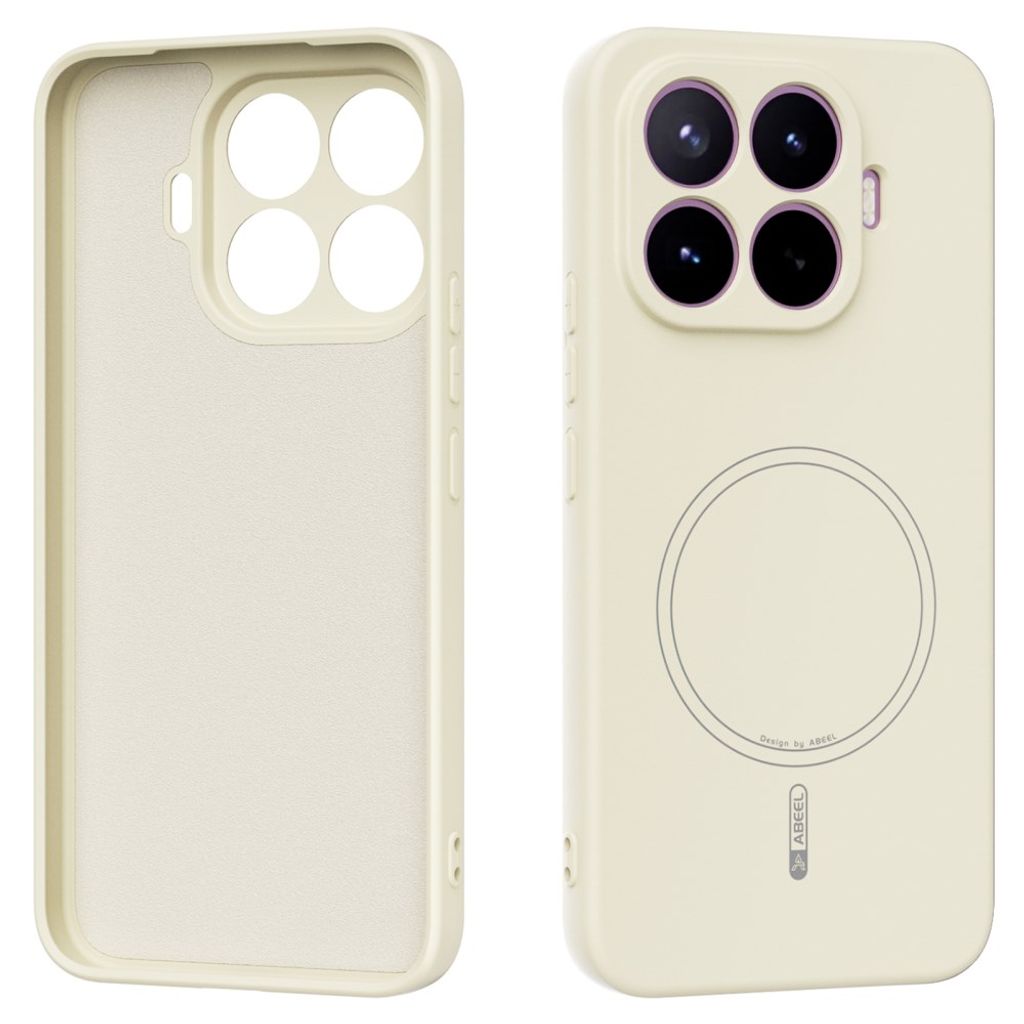 ABEEL Xiaomi 17T Pro Deksel Silikon MagSafe Beige
