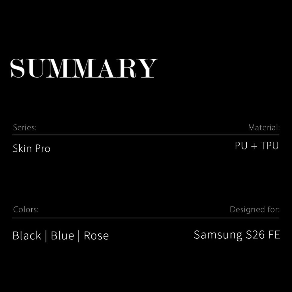 Dux Ducis Samsung Galaxy S26 FE Etui Skin Pro Series Svart