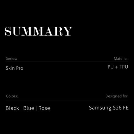 Dux Ducis Samsung Galaxy S26 FE Etui Skin Pro Series Svart