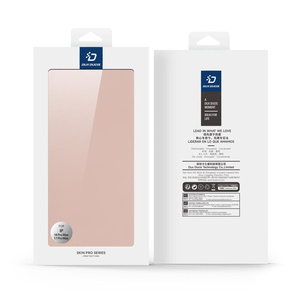 Dux Ducis iPhone 17 Pro Max/iPhone 18 Pro Max Etui Skin Pro Series Rosa