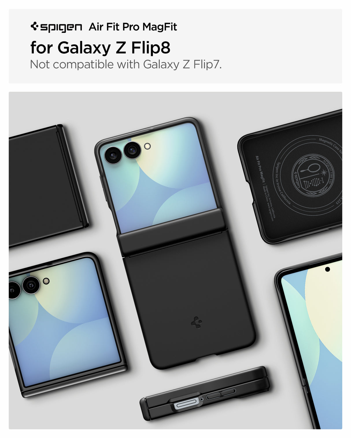 Spigen Samsung Galaxy Z Flip 8 Skal Air Fit Pro MagFit Svart