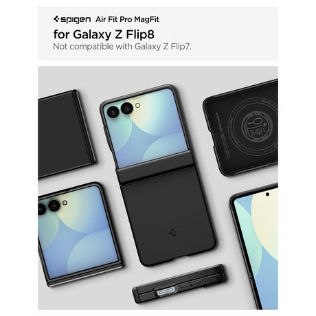 Spigen Samsung Galaxy Z Flip 8 Deksel Air Fit Pro MagFit Svart