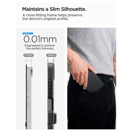 Spigen Samsung Galaxy Z Flip 8 Deksel Air Fit Pro MagFit Svart
