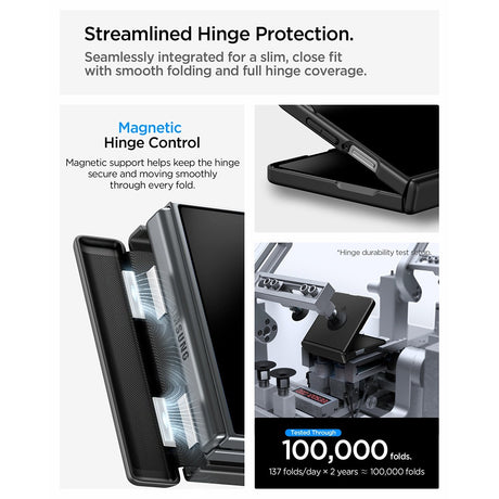Spigen Samsung Galaxy Z Flip 8 Deksel Air Fit Pro MagFit Svart