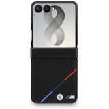 BMW Samsung Galaxy Z Flip 8 Deksel Tricolor Stripe Svart