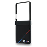 BMW Samsung Galaxy Z Flip 8 Deksel Tricolor Stripe Svart