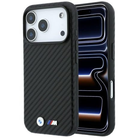 BMW iPhone 18 Pro Deksel M Karbon Metallogo Svart