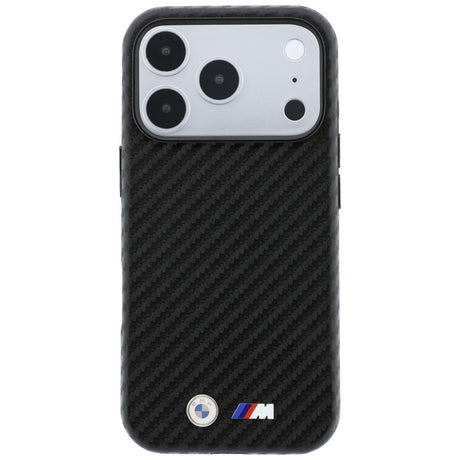 BMW iPhone 18 Pro Deksel M Karbon Metallogo Svart
