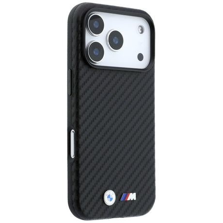 BMW iPhone 18 Pro Deksel M Karbon Metallogo Svart