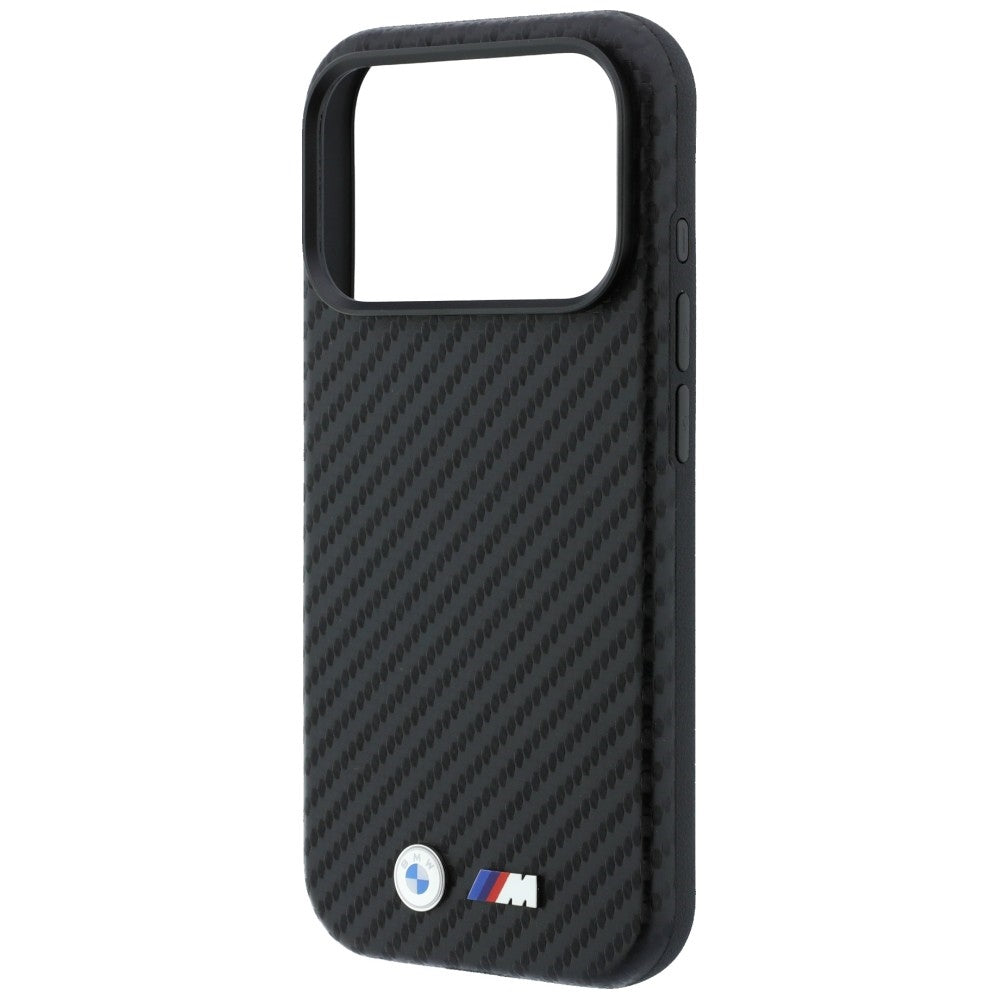 BMW iPhone 18 Pro Deksel M Karbon Metallogo Svart