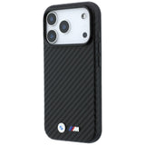 BMW iPhone 18 Pro Max Deksel M Carbon Metal Logo Svart