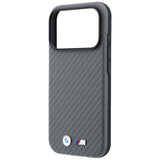 BMW iPhone 18 Pro Deksel M Carbon Metal Logo Grå