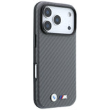BMW iPhone 18 Pro Max Deksel M Carbon Metal Logo Grå