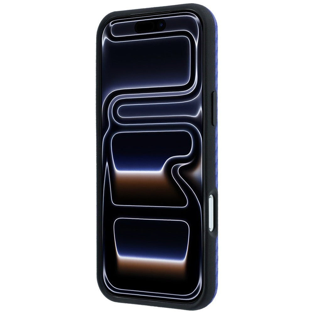 BMW iPhone 17 Pro/iPhone 18 Pro Deksel M Carbon Metal Logo Blå
