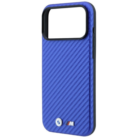 BMW iPhone 17 Pro/iPhone 18 Pro Deksel M Carbon Metal Logo Blå