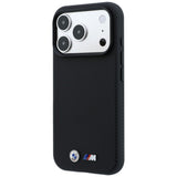 BMW iPhone 17 Pro/iPhone 18 Pro Deksel M Quadrille Kevlar med metallogo Svart