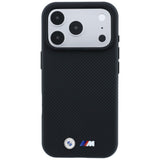BMW iPhone 17 Pro Max/iPhone 18 Pro Max Deksel M Quadrille Kevlar Metal Logo Svart