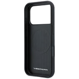 BMW iPhone 17 Pro Max/iPhone 18 Pro Max Deksel M Quadrille Kevlar Tricolor og Metal Logo Svart