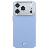 BMW iPhone 17 Pro/iPhone 18 Pro Deksel Deboss Quilted Blå