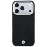 BMW iPhone 17 Pro Max/iPhone 18 Pro Max Deksel Centered Deboss Svart