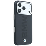 BMW iPhone 17 Pro/iPhone 18 Pro Deksel Centered Deboss Grå