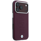 BMW iPhone 17 Pro/iPhone 18 Pro Deksel Centered Deboss Burgundy