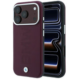 BMW iPhone 17 Pro Max/iPhone 18 Pro Max Deksel Centered Deboss Burgundy