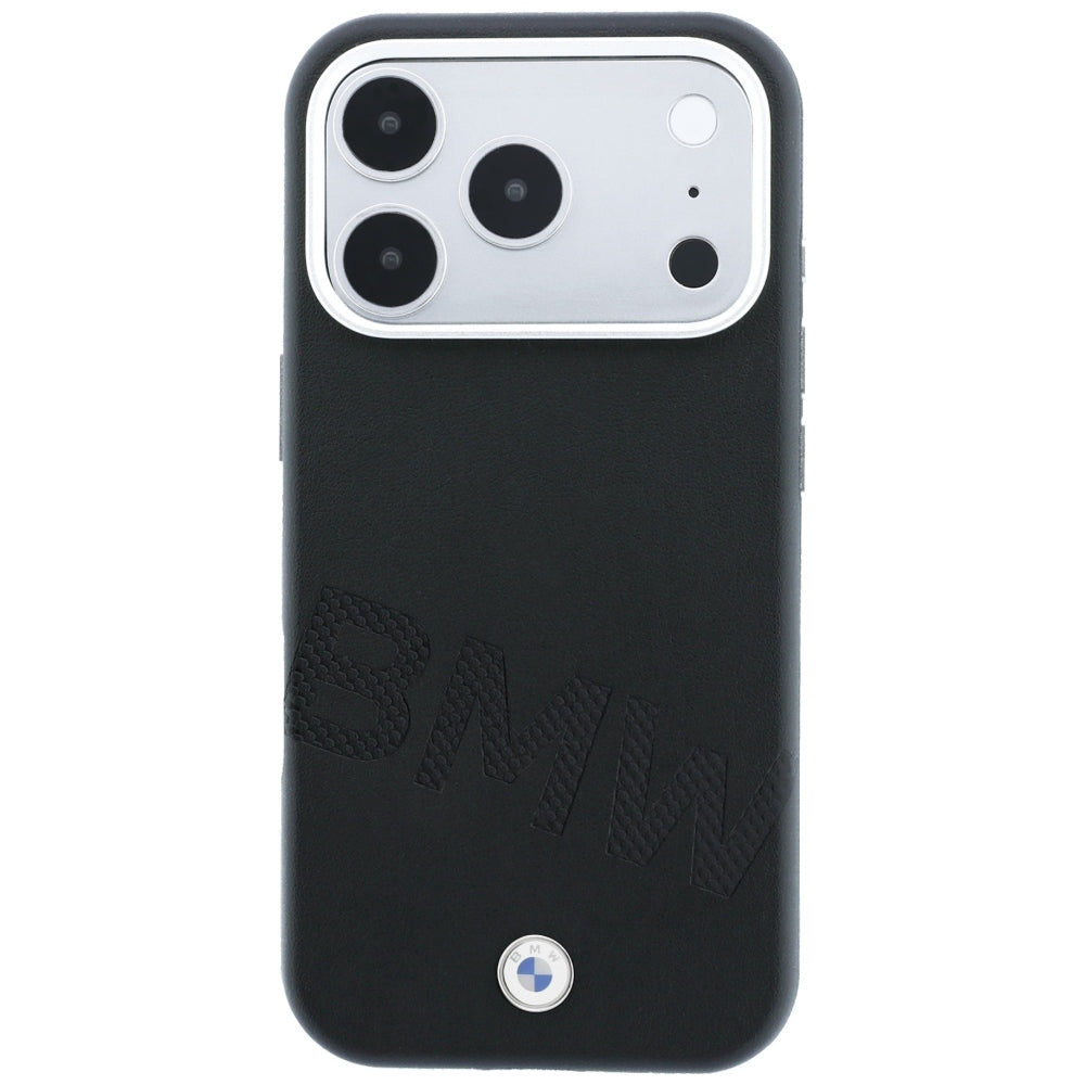 BMW iPhone 17 Pro/iPhone 18 Pro Deksel Inclined Deboss Svart