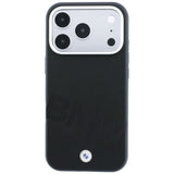 BMW iPhone 17 Pro/iPhone 18 Pro Deksel Inclined Deboss Svart