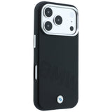 BMW iPhone 17 Pro/iPhone 18 Pro Deksel Inclined Deboss Svart