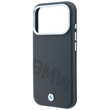 BMW iPhone 17 Pro Max/iPhone 18 Pro Max Deksel Inclined Deboss Grå